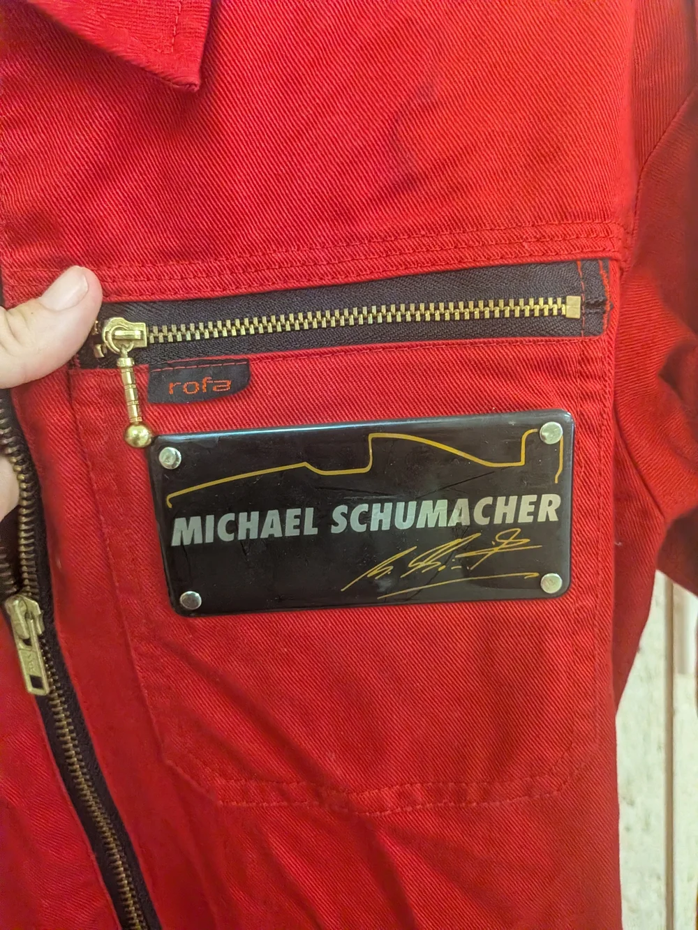 Michael Schumacher Vintage Ferrari Jumpsuit